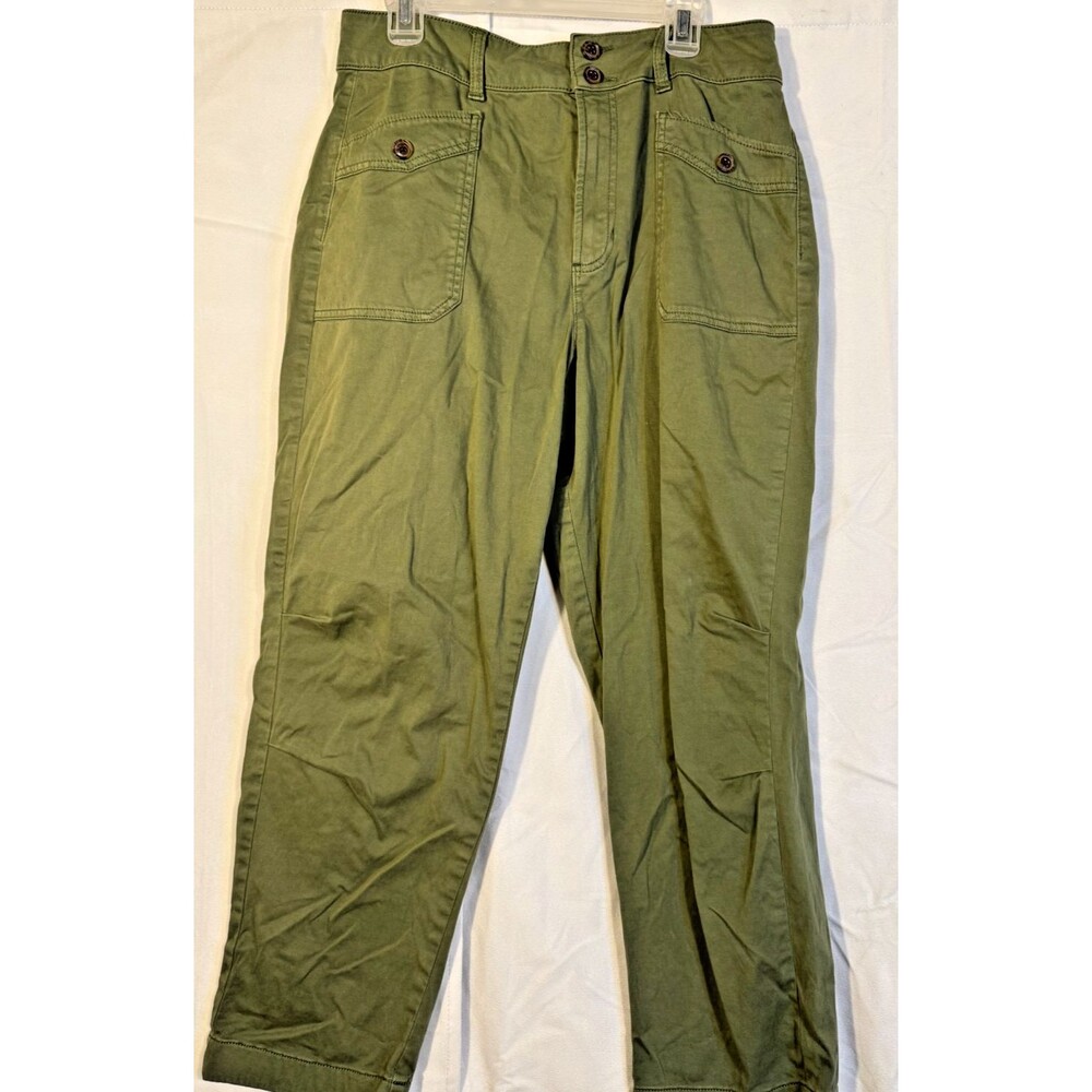 Army Soft Grunge Green Pants Cargo Wide Leg Punk Emo Street Women's 14 Scandi